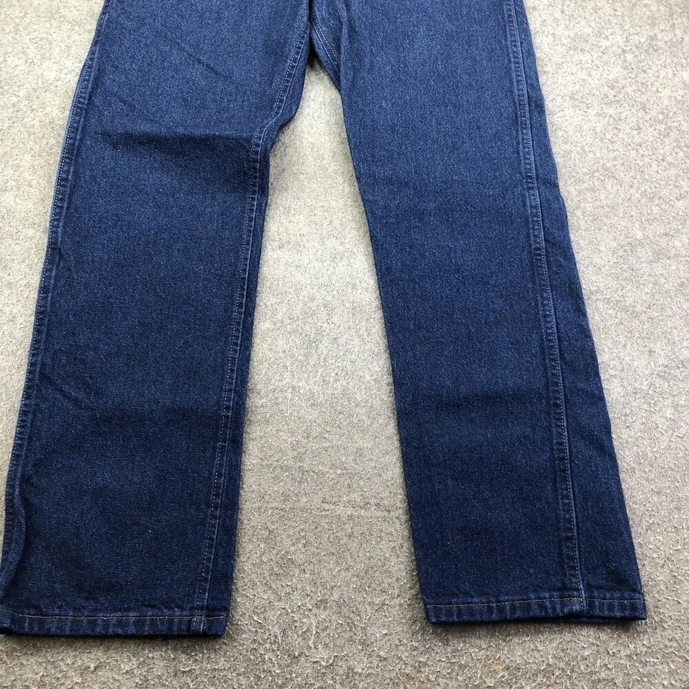 Wrangler Jeans Mens 34x32 Blue Medium Wash Regular Straight Denim 47MWZ - Picture 2 of 11